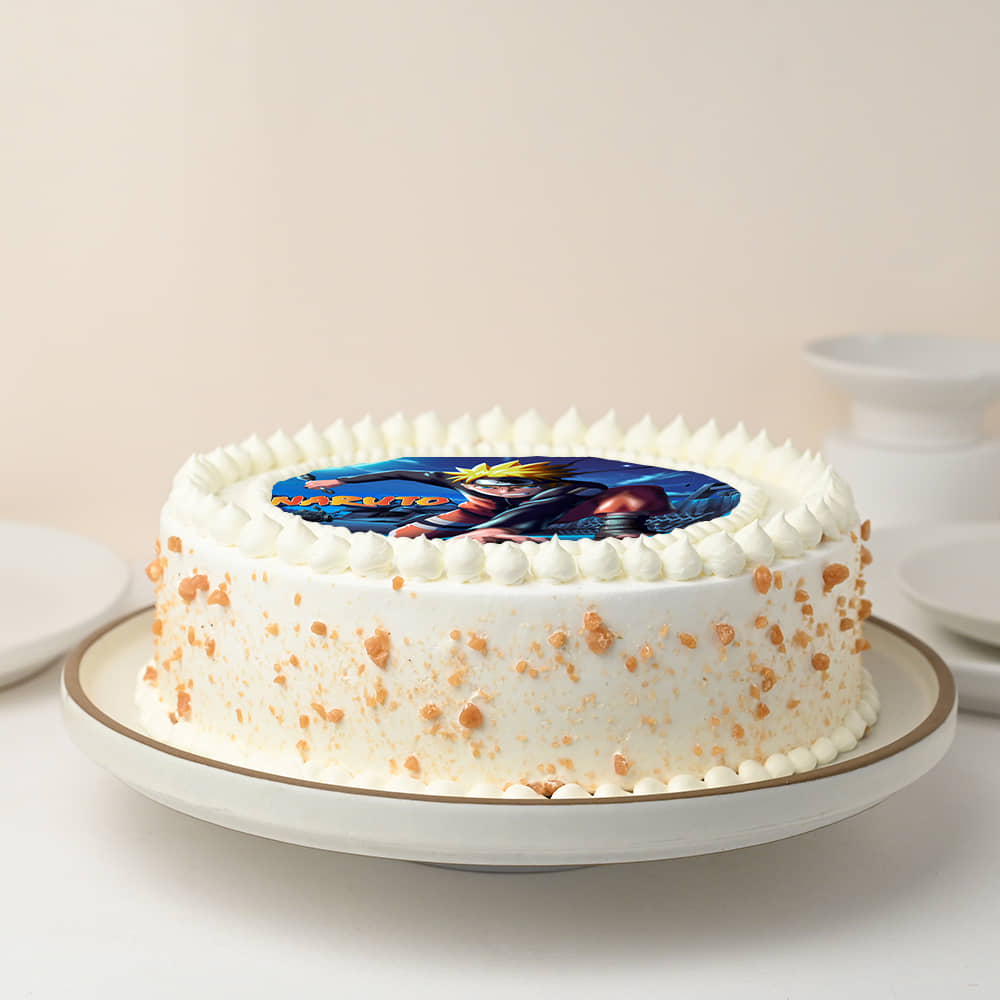 Side View of Ninja Style Naruto Cake